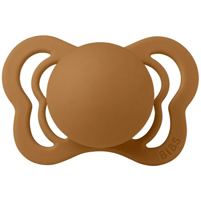 Соска-пустышка силиконовая 6+ месяцев BIBS Couture Silicone Caramel 1510289 1